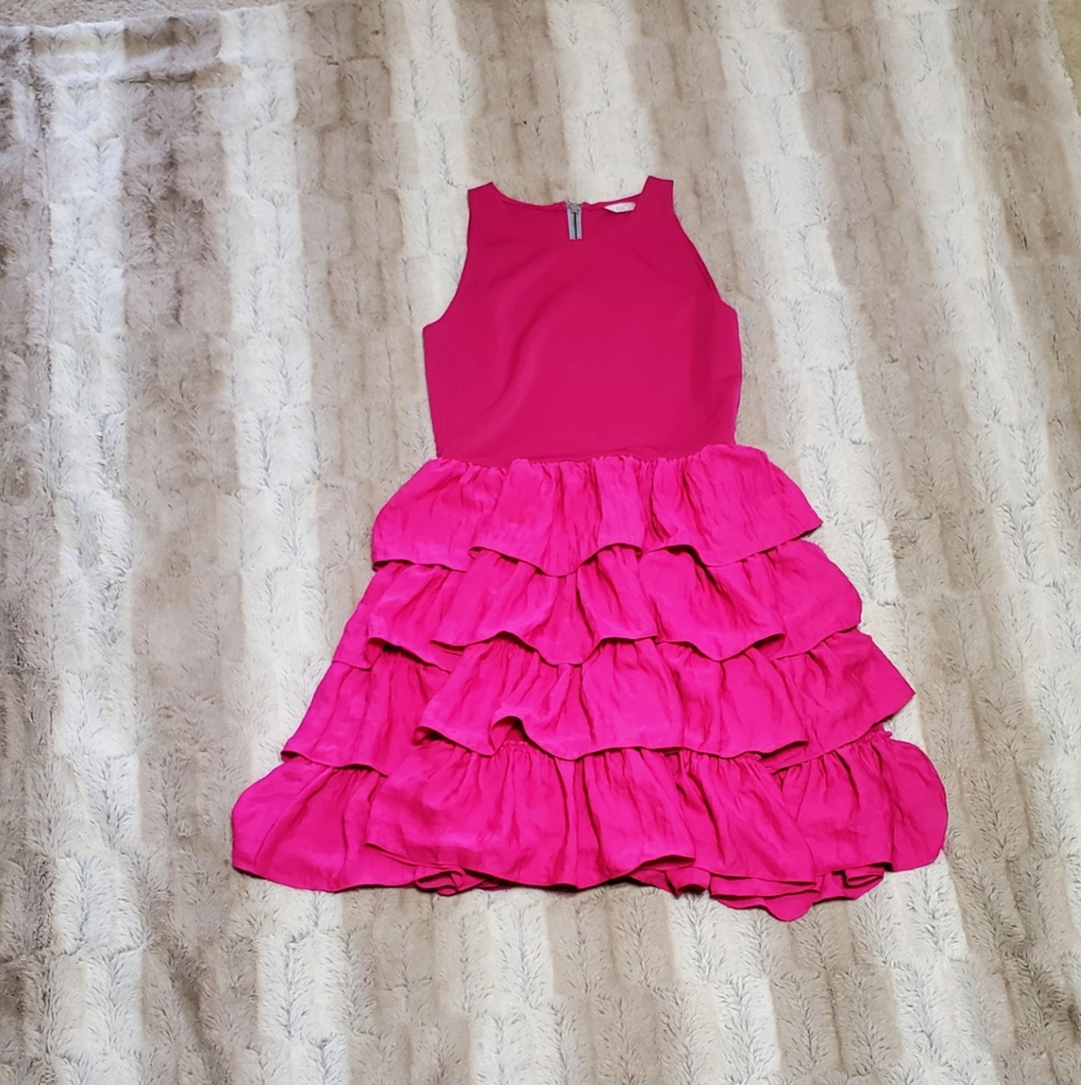 RACHEL RACHEL ROY PINK FRILLY‎ DRESS...SIZE 2 - Picture 2 of 10